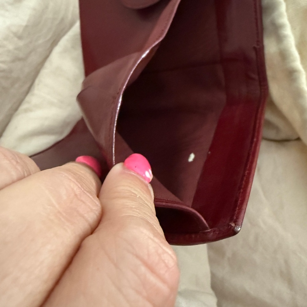 Celine Red Leather Wallet with Gold Hardware Diffusion - Picture 8 of 15